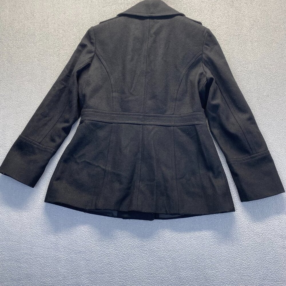 Michael Kors Women's Beautiful Charcoal Gray Wool Blend Coat, Size M Pockets - Picture 2 of 11